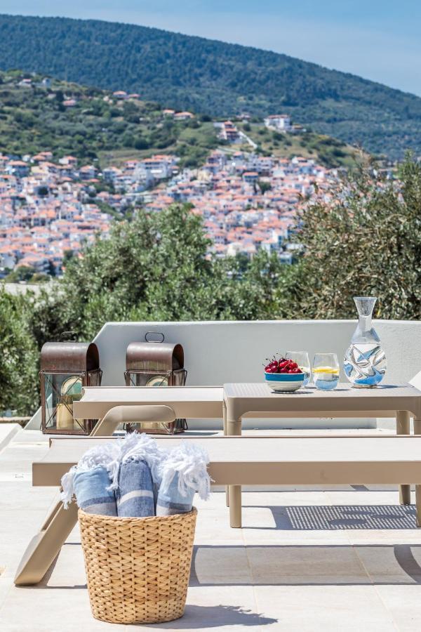 Sunshine Pool Villa Skopelos Eksteriør billede