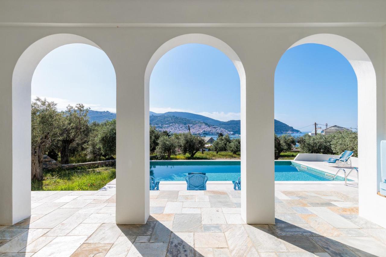Sunshine Pool Villa Skopelos Eksteriør billede